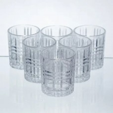 Набор рюмок для напитков Praajbo Geometric 6 штук по 75 мл с рельефным узором HP-17-9 Набор рюмок для напитков Praajbo Geometric 6 штук по 75 мл с рельефным узором HP-17-9