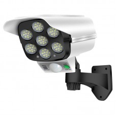 Уличный фонарь настенный 77 COB LED с датчиком движения и солнечной панелью автономная лампа для сада огорода HP-L-4