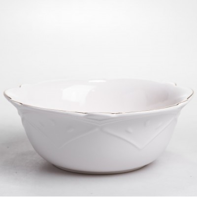 Салатница круглая фарфоровая Pearl 25 см Yiwu HP-HK-C23