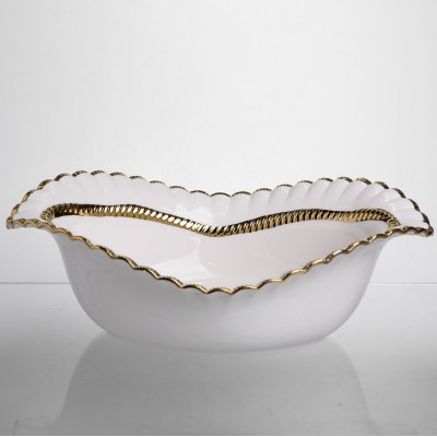 Салатница фарфоровая Sofia Gold 31 см Yiwu AP-23-1
