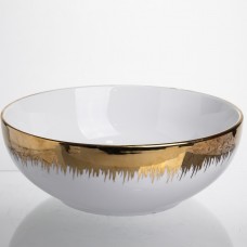 Салатница фарфоровая Golden Eye 26 см Yiwu DD26-31
