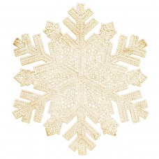 Коврик для сервировки стола Snowflake 38 см, золото HP-36327-13