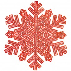 Коврик для сервировки стола Snowflake 38 см, красное золото HP-36327-14