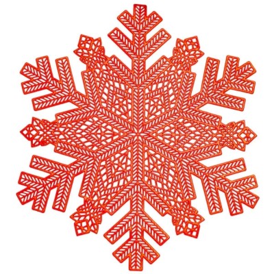 Коврик для сервировки стола Snowflake 38 см, красное золото HP-36327-14