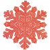 Коврик для сервировки стола Snowflake 38 см, красное золото HP-36327-14 Коврик для сервировки стола Snowflake 38 см, красное золото HP-36327-14