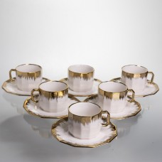 Чайный сервиз на 6 персон фарфоровый Golden Eye 180 мл Yiwu J2457