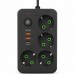 Сетевой фильтр-удлинитель 4 розетки 2xUSB-A 1xUSB-C 5м черный HP-5-48