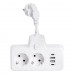 Сетевой фильтр на 2 евро розетки с 2 USB и 2 Type-C белый HP-5-17 Сетевой фильтр на 2 евро розетки с 2 USB и 2 Type-C белый HP-5-17