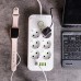 Сетевой фильтр 5 м удлинитель F06U на 6 розеток 4 USB 1 Type-C и кнопкой отключения Белый HP-5-25