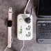 Сетевой фильтр кабель 4.75 м удлинитель F16 на 3 розетки 4 usb 2 type-c и кнопкой отключения Белый HP-5-21