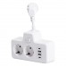 Сетевой фильтр на 2 евро розетки с 2 USB и 2 Type-C белый HP-5-17