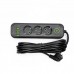 Сетевой фильтр-удлинитель 3 розетки 3хUSB-A 1xUSB-C 5м черный HP-5-36