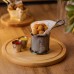 Корзина сервировочная для фри и снеков 9×9×9 см с гальваническим покрытием Черная HP-19-5-B