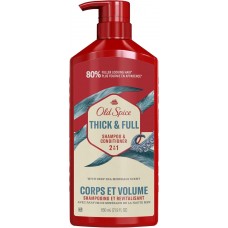 Шампунь и кондиционер 2 в 1 Old Spice Thick & Full для густоты и объема волос, мужской, 650 мл (США)