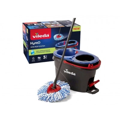 Набор для уборки Vileda Spin Mop System — ведро и швабра с центрифужным отжимом, система для мытья пола