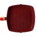 Алюминиевая сковорода-гриль 28 см со стеклянной крышкой Square Red MGC HP-4-462R