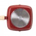 Алюминиевая сковорода-гриль 24 см со стеклянной крышкой Square Red MGC HP-4-461R
