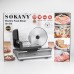 Слайсер профессиональный Sokany 500 Вт ломтерезка для мяса SK-446