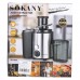 Соковыжималка шнековая электрическая 800 Вт Черная Sokany SK-4000