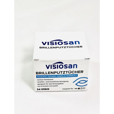 Салфетки для протирания очков, планшетов ,телефонов, фототехники - VISIOSAN Brillenputztücher 54 шт