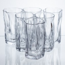 Набор стаканов для напитков Crinkle Glass 6 штук по 270 мл HP-17-62
