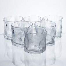 Набор стаканов для напитков Glacier Set 6 штук по 236 мл стеклянные HP-17-65