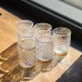 Набор стаканов 6 штук по 250 мл из толстого стекла рельефные rainbow HP-19-256