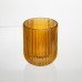 Набор стеклянных стаканов 6 штук 250 мл для напитков Янтарный Yiwu HP-19-207