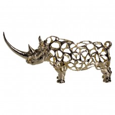 Декоративная фигурка Rhinoceros 23х6х10 см металлическая HP-7-22