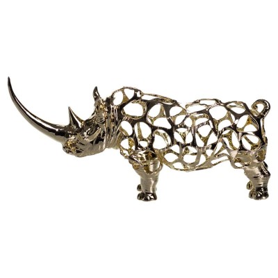 Декоративная фигурка Rhinoceros 23х6х10 см металлическая HP-7-22