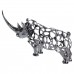 Декоративная фигурка Rhinoceros 23x6x10 см металлическая HP-7-23
