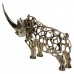 Декоративная фигурка Rhinoceros 23х6х10 см металлическая HP-7-22