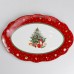 Блюдо сервировочное Christmas фигурное фарфоровое 30,5 см Yiwu HP-SDHK-41 Блюдо сервировочное Christmas фигурное фарфоровое 30,5 см Yiwu HP-SDHK-41