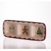 Менажница фарфоровая Merry Christmas на 3 секции 30×11×2.5 (см) прямоугольная CR-1-41