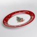 Блюдо сервировочное Christmas овальное фарфоровое 30,5 см Yiwu HP-SDHK-42