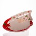 Блюдо сервировочное новогоднее для закусок Marry Cristmas 27×21 (см) из фарфора CR-1-14