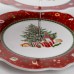 Этажерка для фруктов и десертов Christmas фарфоровая Yiwu HP-SDHK-40