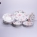 Столовый сервиз из фарфора Fleur на 6 персон 30 предметов HP-HK-5
