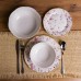 Столовый сервиз на 6 персон фарфоровый Strawberries 24 предмети Yiwu HP-7-716