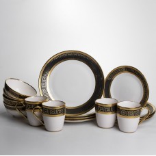 Столовый сервиз на 4 персоны фарфоровый Meander Yiwu WZW-16
