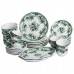 Столовый набор посуды 32 предмета на 6 персон Vintage Elegant фарфоровый Черный YY78-7A