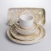 Столовый сервиз фарфоровый Baroque 32 предмета на 6 персон Yiwu YS02-011