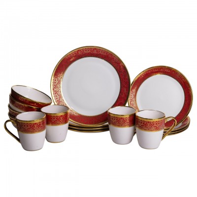 Столовый сервиз на 4 персоны фарфоровый Buckingham Yiwu HS-16