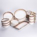 Столовый сервиз на 6 персон из фарфора 32 предмета Золотой HP-26-13GOLD