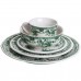 Столовый набор посуды 32 предмета на 6 персон Vintage Elegant фарфоровый Черный YY78-7A
