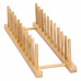Подставка для тарелок и крышек 45×11×9.5 (см) деревянная на кухню HB-40-14