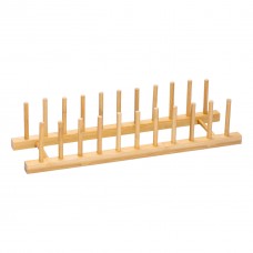 Подставка для тарелок и крышек 45×11×9.5 (см) деревянная на кухню HB-40-14