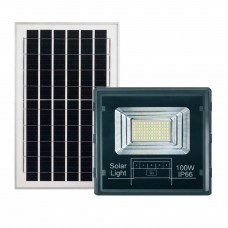 Уличный LED фонарь на солнечных батареях 200х55мм прожектор светодиодный уличный 60 LED 100 Вт с солнечной панелью HP-5-73