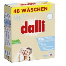 Порошок для стирки Dalli Sensitiv для детских вещей, 48 стирок – 3,12 кг