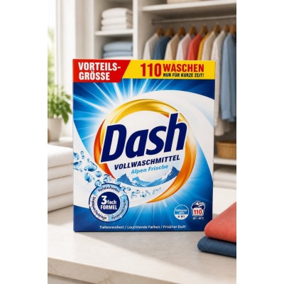 Универсальный стиральный порошок Dash Alpen Frische 110 стирок 5.5 кг